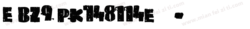 E BZ9 pk748114e字体字体转换